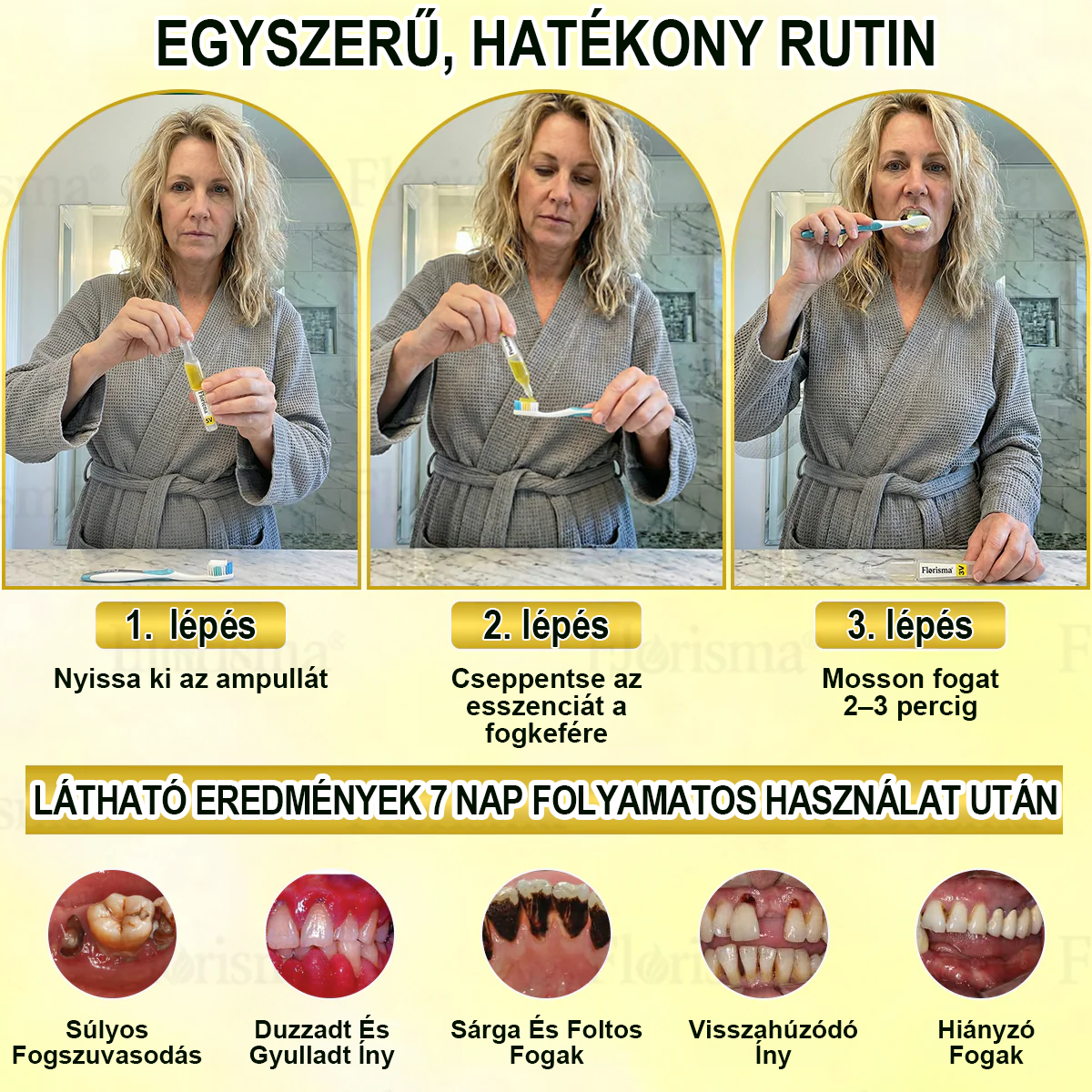 ✨FDA regisztrált & GMP tanúsítvánnyal｜𝓕𝒍𝒐𝒓𝓲𝘀𝒎𝗮® TRG zománcjavító ampullás fogkrém ✅Szuvasodás javítása｜Ínyápolás｜Friss lehelet｜Mélyfehérítés