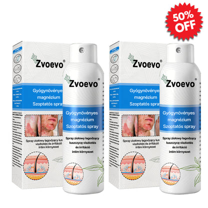 ✅ Hivatalos bolt: Zvoevo® Magnéziumos gyógynövényes spray pikkelysömörre ⚕️ MHRA tanúsítvánnyal (enyhíti a pikkelysömört, ekcémát, kezeli pattanásokat, szemölcsöket, javítja bakteriális fertőzéseket)