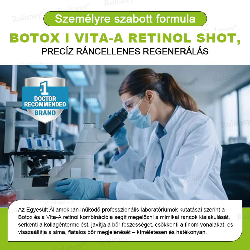 ⏰Rolimey® Botox & Vita-A Retinol Shot ráncfeszesítő krém ⏰ Utolsó nap! 70% kedvezmény