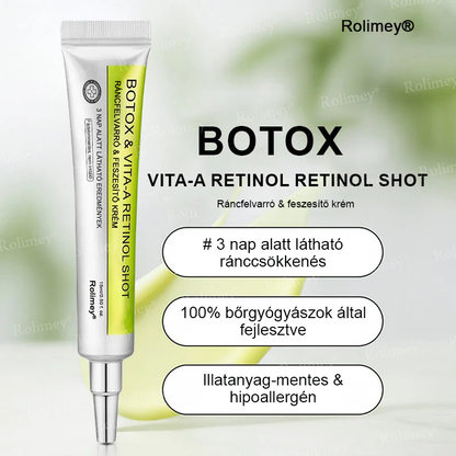 ⏰Rolimey® Botox & Vita-A Retinol Shot ráncfeszesítő krém ⏰ Utolsó nap! 70% kedvezmény