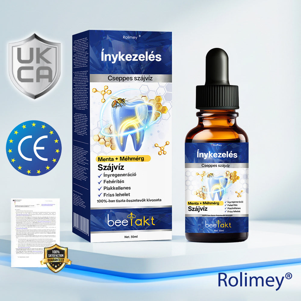 ✅Rolimey® BeeTakt Méhméreg Fogápoló Cseppek Szájvíz-📦