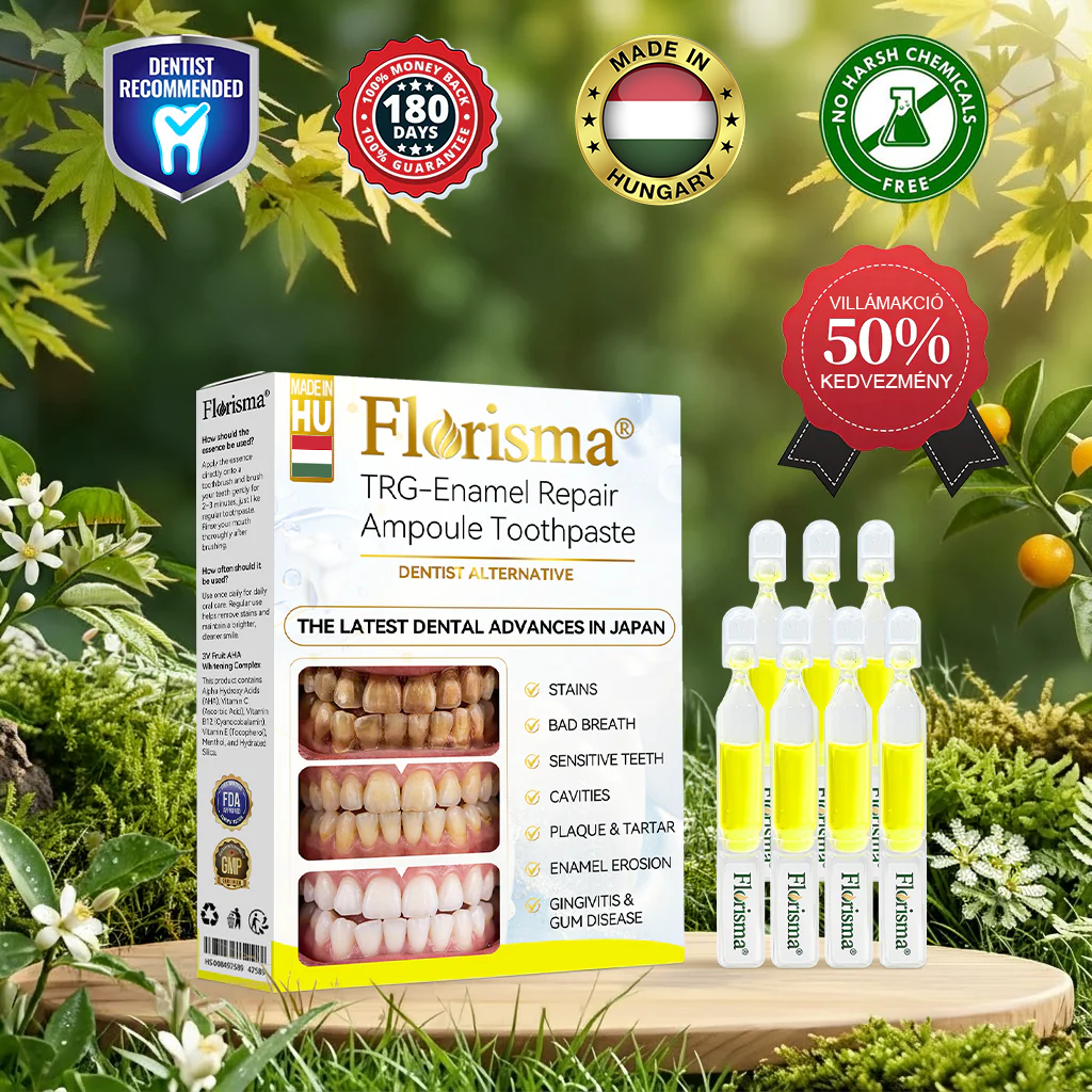 ✨FDA regisztrált & GMP tanúsítvánnyal｜𝓕𝒍𝒐𝒓𝓲𝘀𝒎𝗮® TRG zománcjavító ampullás fogkrém ✅Szuvasodás javítása｜Ínyápolás｜Friss lehelet｜Mélyfehérítés