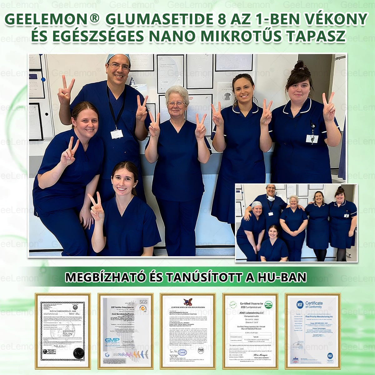 Ajánlott a Semmelweis Kórház által · BENU hivatalos üzlet| 👩‍⚕️ 𝐆𝐞𝑒𝐿𝑒𝐦𝐨𝐧® Glumasetide 8 az 1-ben Karcsú és Egészséges Nano Mikrotűs Tapasz