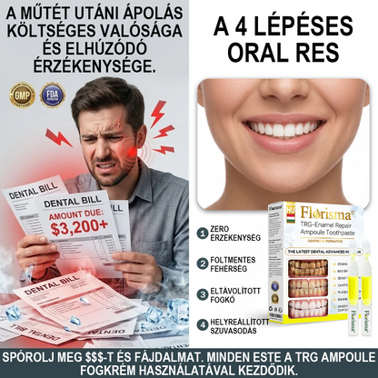 ✨FDA regisztrált & GMP tanúsítvánnyal｜𝓕𝒍𝒐𝒓𝓲𝘀𝒎𝗮® TRG zománcjavító ampullás fogkrém ✅Szuvasodás javítása｜Ínyápolás｜Friss lehelet｜Mélyfehérítés
