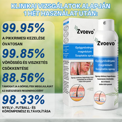 ✅ Hivatalos bolt: Zvoevo® Magnéziumos gyógynövényes spray pikkelysömörre ⚕️ MHRA tanúsítvánnyal (enyhíti a pikkelysömört, ekcémát, kezeli pattanásokat, szemölcsöket, javítja bakteriális fertőzéseket)