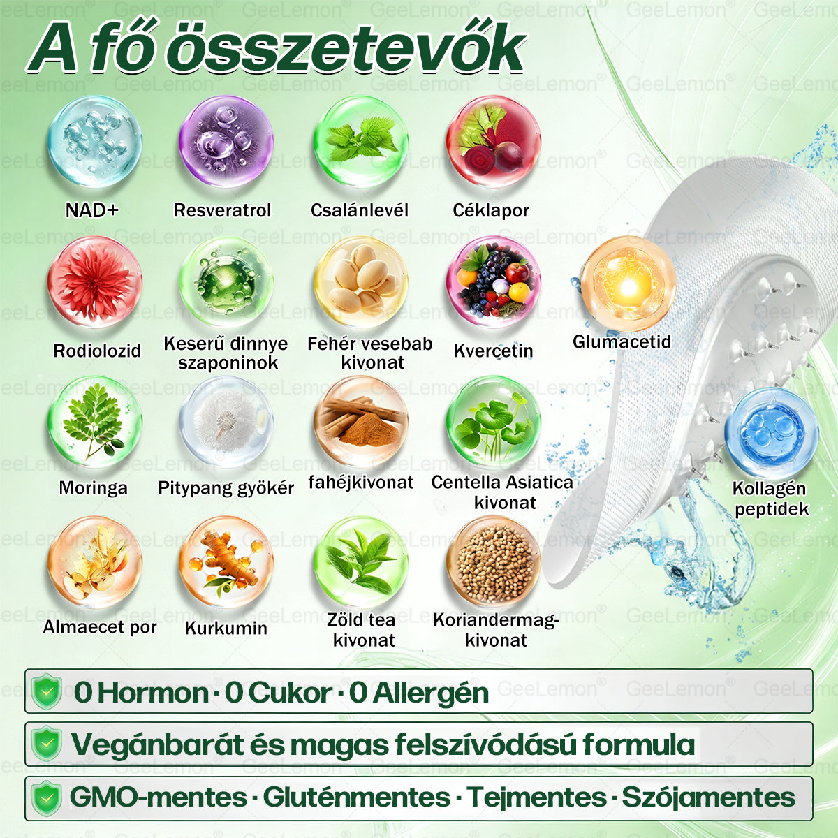 Ajánlott a Semmelweis Kórház által · BENU hivatalos üzlet| 👩‍⚕️ 𝐆𝐞𝑒𝐿𝑒𝐦𝐨𝐧® Glumasetide 8 az 1-ben Karcsú és Egészséges Nano Mikrotűs Tapasz