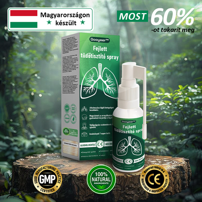 🌿𝐆𝐨𝐨𝐲𝐞𝐞𝐫™ Fejlett Tüdőtisztító Spray -Támogatja a tüdő, a hörgők és az orrmelléküregek egészségét, elősegíti a légzőrendszer egészségét és a könnyebb légzést