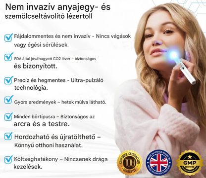 Pureluxo® non-invazív anyajegy- és szemölcseltávolító lézertoll✨