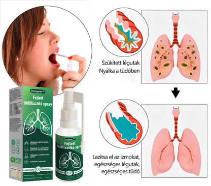 🌿𝐆𝐨𝐨𝐲𝐞𝐞𝐫™ Fejlett Tüdőtisztító Spray -Támogatja a tüdő, a hörgők és az orrmelléküregek egészségét, elősegíti a légzőrendszer egészségét és a könnyebb légzést