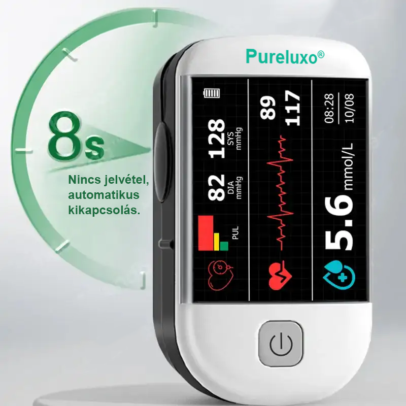 Pureluxo® következő generációs intelligens, többfunkciós, nem invazív lézeres vércukormérő 👩‍💼[99,9%-os pontosság]👩‍💼👩‍💼
