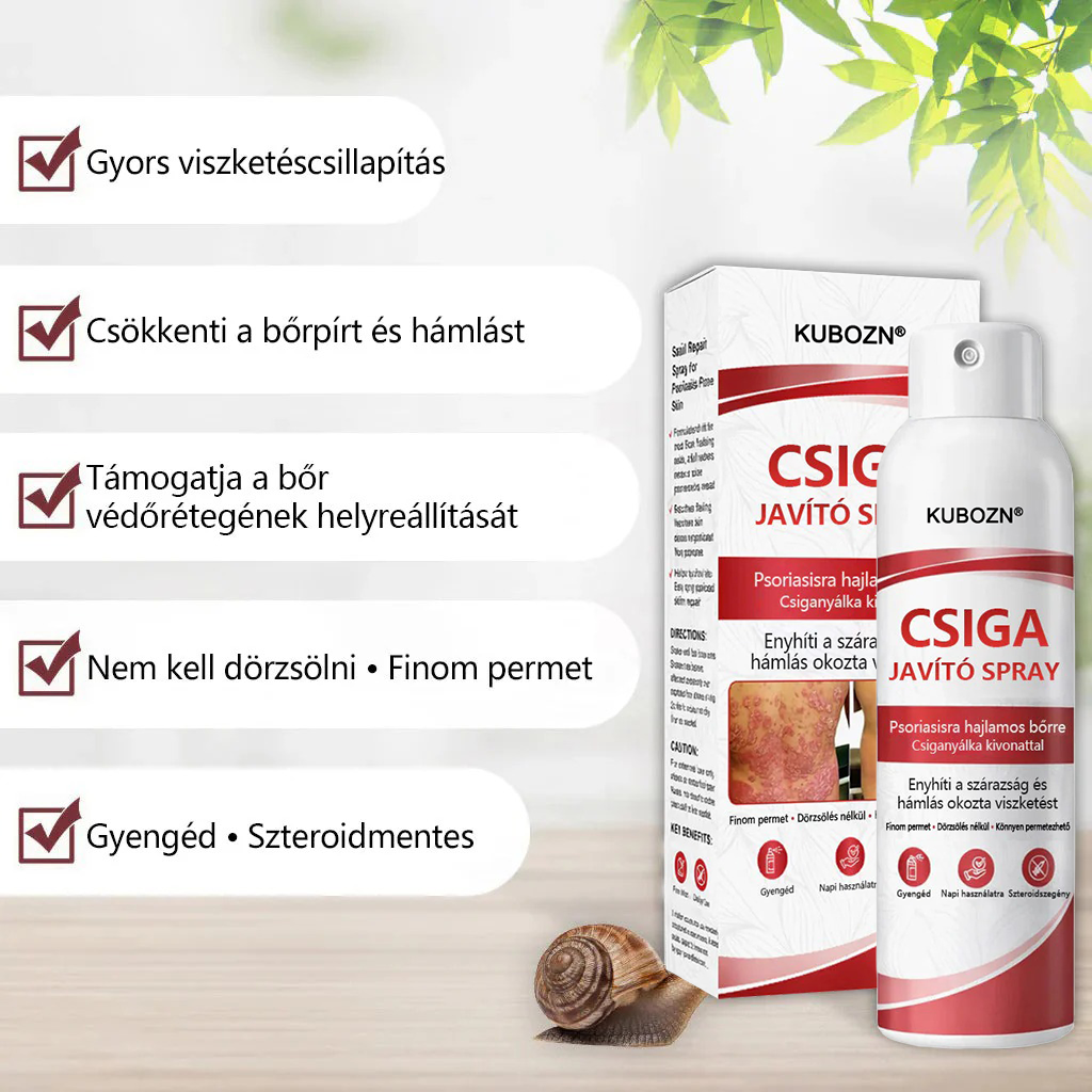 💡KUBOZN®  csigahéjas spray viszkető, hámló pikkelysömörös bőrre