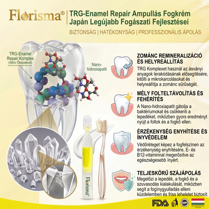 ✨FDA regisztrált & GMP tanúsítvánnyal｜𝓕𝒍𝒐𝒓𝓲𝘀𝒎𝗮® TRG zománcjavító ampullás fogkrém ✅Szuvasodás javítása｜Ínyápolás｜Friss lehelet｜Mélyfehérítés