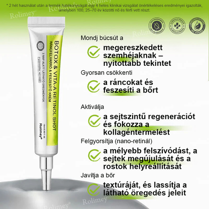 ⏰Rolimey® Botox & Vita-A Retinol Shot ráncfeszesítő krém ⏰ Utolsó nap! 70% kedvezmény